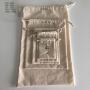 Custom Logo Printed Cotton Canvas Drawstring Gift Pouch Eco Cotton Bag