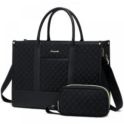 LOVEVOOK quilted luxury ladies large capacity women's handbags newest hand bags 2024 for woman school 15.6 17in laptop tote bag