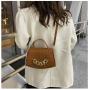Simple Pu Portable Small Bag Women's New Fashion Single Shoulder Bag Chain Western Stone Grain Cross-body Bag