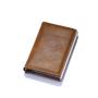 2024 Modified RFID Anti-theft Brush Men's Explosion Brake Aluminum Alloy Card Case Card Holder Wallet Factory Wholesale