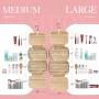 Custom Logo Hanging Travel Toiletry Bag Water-resistant Makeup Bags Cosmetic Travel Organizer Bags