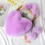 Wholesale Purses Winter Heart Shaped Handbags Faux Fur Handbags For Women