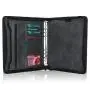 Professional Leather File Organizer Metal Ring Binder Business File Holder Zipper Organizer Notebook Portfolio Holder