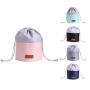 Large Capacity Soft Custom Fabric Storage Cosmetic Bags Lay Flat Makeup Pouch Lazy Drawstring Makeup Bag