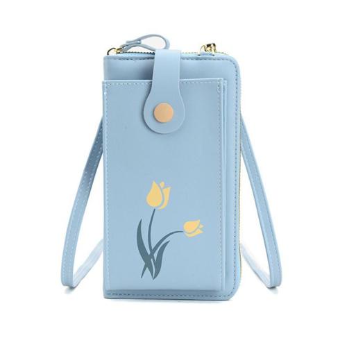 XL117 New Prints Multi-card Mini Women's Mobile Phone Bag Wholesalers Shoulder Bag Zip Money Clip Crossbody Bag