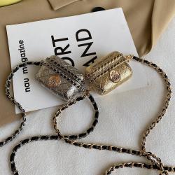 New Design Mini Mental Handbags Woman Bags Luxury Hot Shoulder Crossbody Bag Chain Bolsos Diamonds Fashion Women Bags WF2208025