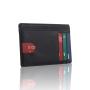 Leather Card Holder Men's Slim Card Holder Wallet RFID Blocking Leather Card Holder