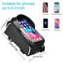 Custom PVC Rain Proof Touring Riding Small TPU Front Fancy Mountain Tube Leg Bike Mobile Phone Holder Bicycle Saddle Frame Bag