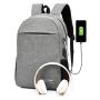 Custom Design Oxford Female Large Capacity men's Shoulder Bags Rucksack USB Charging Youth Backpack Set