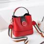 Hot Sale Custom Logo Bolsos De Mujer Crossbody Bag Bucket Bags Contrast Color Hand Bags For Women