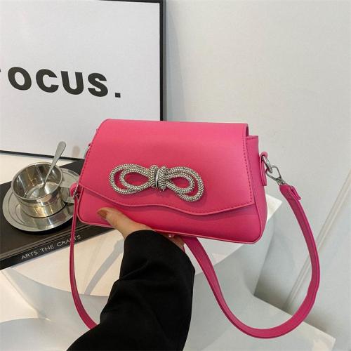 2024 spring summer tide with bow ladies bag rhinestone bright crystal single shoulder crossbody bags messenger bag for women