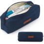 Gelory Custom Logo Pencil Pouch Travel Toiletry Make Up Bag Coin Pouch Durable Office Stationery Organizer For Teen School