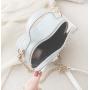 Factory customized heart design girls hand bag Lolita stylish lace decoration women crossbody bag