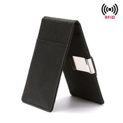 HF070 CUIKCA South Korea Style RFID Money Clip Stainless Steel Clip Slim Wallet Ultra-thin Pocket Clamp Business ID Credit Card