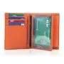 Fashion man wallet real leather bifold genuine leather mens wallet rfid smart wallet for men