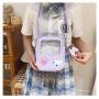 Factory Supplier Cute Ita Bag Girl School Bag Clear Window Pin Display Ita Bag Custom