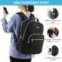 LOVEVOOK fashion Quilted 15.6in large ladies Backpacks Business Work Travel school Bookbag with USB laptop backpacks for women