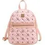 Factory Wholesale Large capacity embroidered women's pu leather printed backpack bags for women Korean student backpacks
