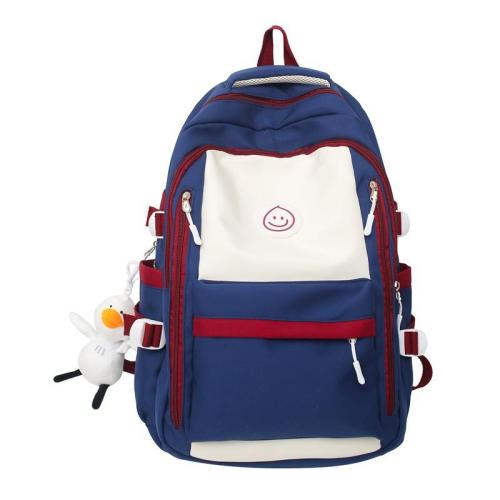 ZF349 New Schoolbag Female Junior High School Students Shoulder Bag Male Computer Backpack Nylon Breathable Waterproof Travel