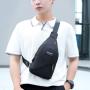 High Quality Simple Multi-Layer Casual Messenger Bag Fashion Solid Color Single Shoulder Bag Men Chest Bag