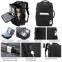 LOVEVOOK 2022 custom Multif men bags large 40L waterproof 17Inch 6pcs gym Laptop Travel Backpacks with USB  shoe compartment