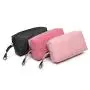 2024 New Style Water Resistant Pink PU Leather Travel Toiletry Bag Large Cosmetic Bag Makeup Organizer With big promotion