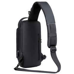 KBW476 Wholesale Male Biker Bag Password Anti-theft Chest Bag Men PU Single Shoulder Sports  Casual Crossbody Travel Waist Bag