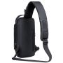 KBW476 Wholesale Male Biker Bag Password Anti-theft Chest Bag Men PU Single Shoulder Sports  Casual Crossbody Travel Waist Bag