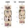 LOVEVOOK Water-resistant Travel Makeup Case with Hanging Hook Travelling Accessories Cosmetic Organizer Bag Women Toiletry Bag