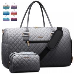 LOVEVOOK wholesale travel organizer bag set fashion gradient gym Duffel Bags for women travel toiletry Carry on Overnight Bags