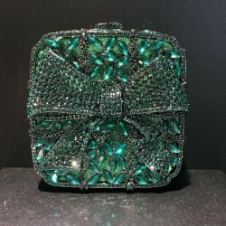 Crystal Begs Metal Chain Women Evening Box Bags Wedding Party Rhinestone Purse Handbags Clutch