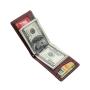 RFID blocking minimalist front pocket wallet genuine leather mens slim wallet with money clip