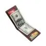 RFID blocking minimalist front pocket wallet genuine leather mens slim wallet with money clip