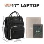 LOVEVOOK 15.6 In Professional Travel Plait Backpack Purse Computer Bag Waterproof Work Bags Carry on Laptop Backpack with USB