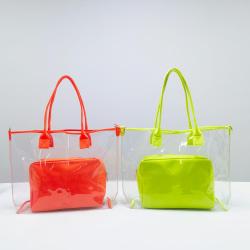 transparent Large Capacity Children pvc bag for pvc transparent heart makeup bag makeup bag pvc gift