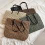 wholesale nature straw woven bag 2024 handbags for women ladies summer tote bags customized logo