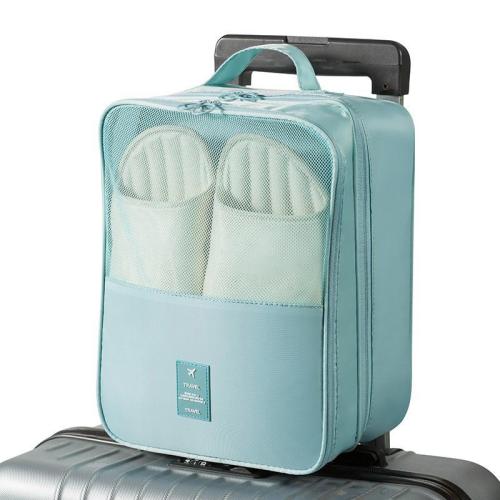 ZWY292 Portable Three-Layer Oxford Waterproof Shoe Bag New Wholesale Multi-color Storage Bag Practical Family Clutter Organizer