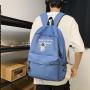 ZR292 New School Bag Student Backpack Lightweight Oxford Cloth Unisex  Large Capacity Simple Travel Bag Backpack