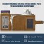 Fashion Aluminum Metal Slim Minimalist Front Pocket Card Holder Luxury Anti Rfid Blocking Protected Genuine Leather wallet