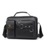 WTB051 Fashion Waterproof Messenger Bag Large Capacity Simple Casual PU Leather Men's Crossbody Travel Handbag