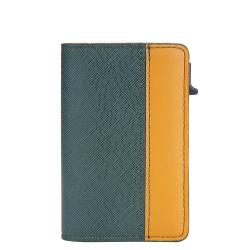 ZR319 2023 New Men's Card Bag European and American Contrast Color RFID Antimagnetic Anti theft Swipe Bank Card Bag
