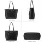 LOVEVOOK 2023 Stylish 2pcs PU Leather Fashion Hand bag Ladies Shoulder Bags Shopping Parties Tote Satchel handbag setsfor Women