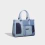 2024 Custom Contrast Color Denim Tote Bags Handbags For Fashion Women