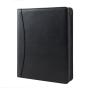 A4 Size PU Vegan Leather Document Zipper Padfolio Folder Office Resume Folder