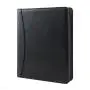 A4 Size PU Vegan Leather Document Zipper Padfolio Folder Office Resume Folder