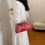 HR688 New Designed Dinner Clutch Handbag Fashion Flower Handheld Crossbody Bag Velvet Colored Bamboo Knot Tassel Decoration Bag