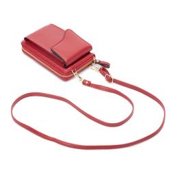 High Quality Creative single shoulder crossbody bag Large capacity women long wallet PU leather mobile phone bag 2024 carteras para mujer