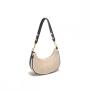 2024 Summer new straw woven underarm bags  one-shoulder crescent bag straw woven bag Vacation