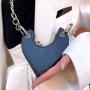 2024 Custom Heart Shape Animal Printed Leather Crossbody Bag For Women Shoulder