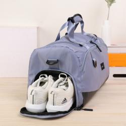 Hot Sale Multifunction Sports Gym Bag Custom Logo Waterproof Travel Hiking Duffel Tote Bag With Shoes Compartment